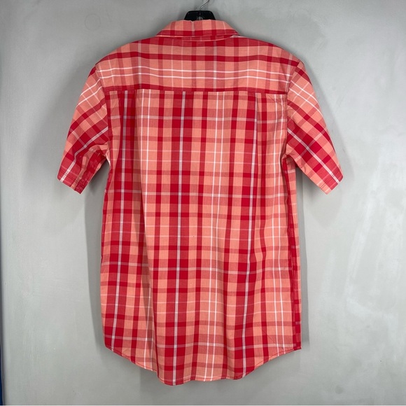 Calvin Klein Jeans Casual Button Down Red Plaid Shirt XL 18-20 New With Tags - Picture 4 of 6